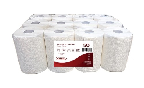 Ręczniki papierowe w roli Mini 50m 12 rolek.jpg