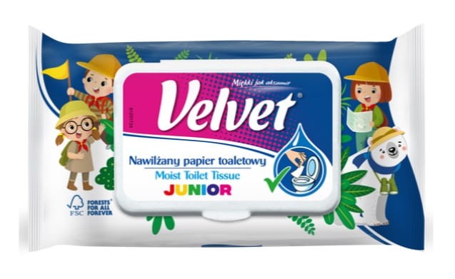 Velvet Junior nawilżany papier toaletowy 42szt.jpg